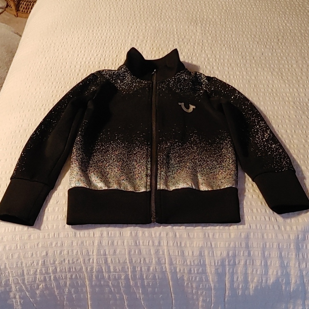 💚Boy's True Religion Black & Silver Jacket